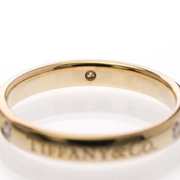 TIFFANY 18k Gold Diamond Ring - Picture 8 of 10